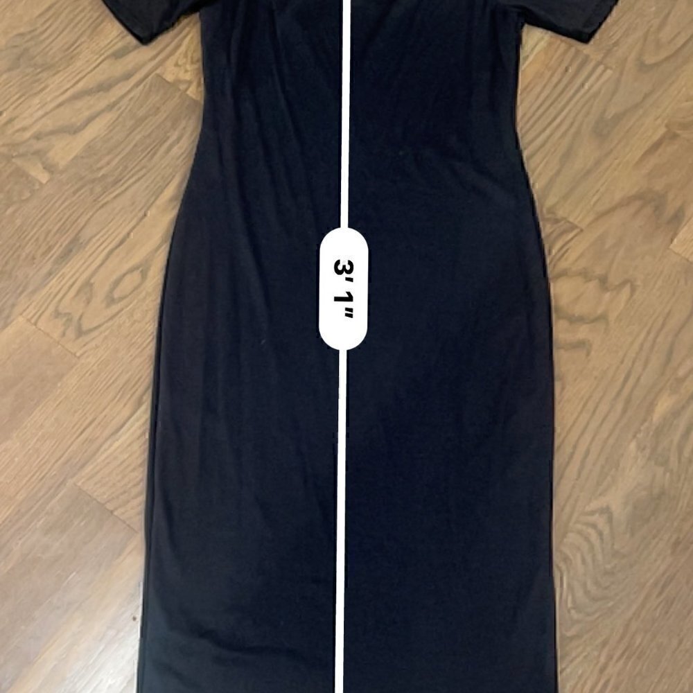 Mikey & Joey little black dress size L skins like y2k minimalist - Picture 4 of 6